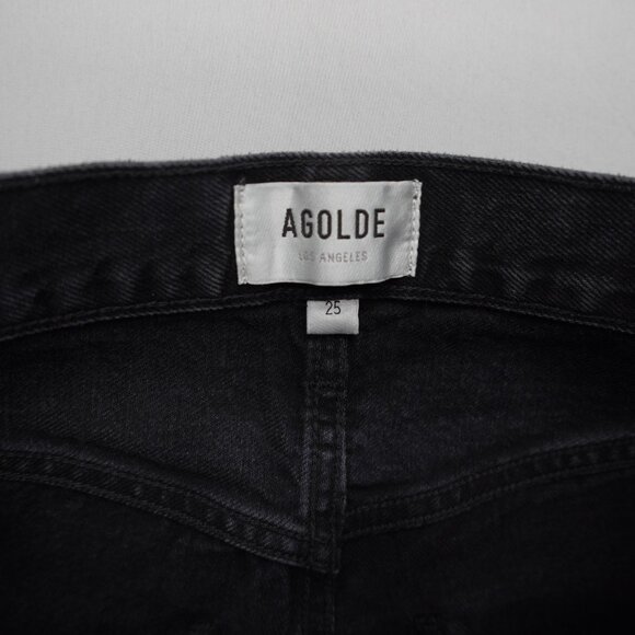 AGOLDE Low Curve Jeans in Black Tar Size 25 - Picture 7 of 12